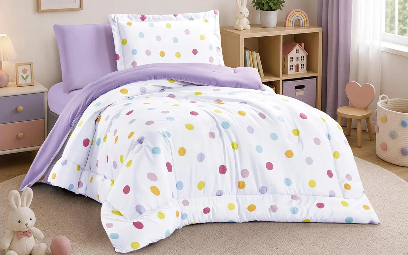 Honey Kids Comforter Bedding Set 4 PCS - Multi Color