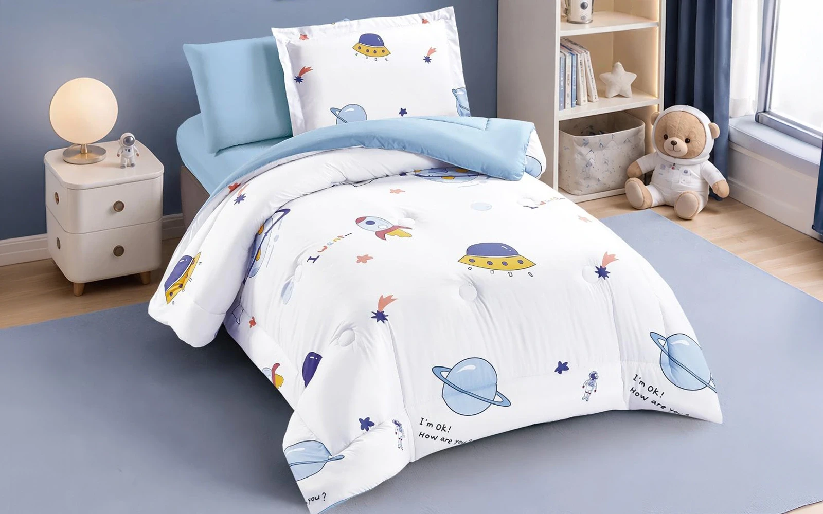 Honey Kids Comforter Bedding Set 4 PCS - Multi Color