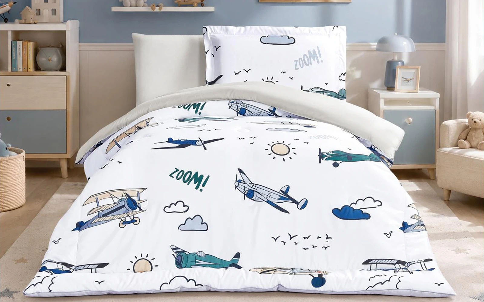 Honey Kids Comforter Bedding Set 4 PCS - Multi Color