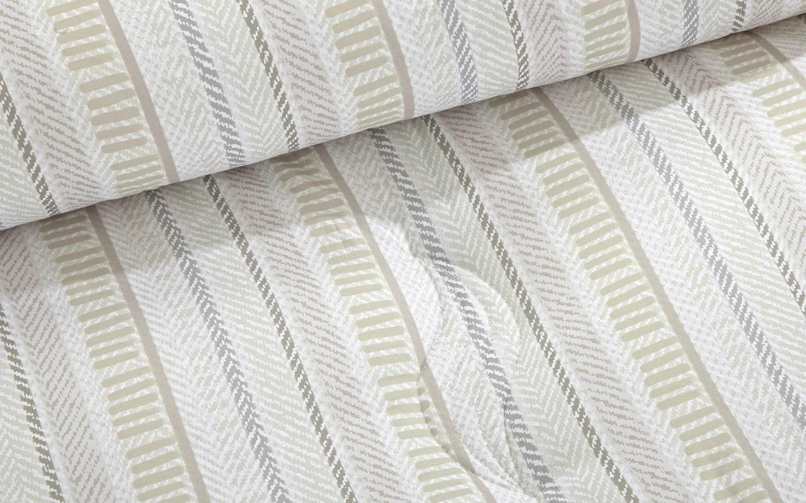 Gentle Stripes Printed Comforter Bedding Set 4 PCS - Single Multi Color
