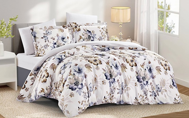 Carrol Printed Duvet Cover Bedding Set Without Filling 4 PCS - King Multi Color