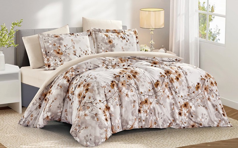 Carrol Printed Duvet Cover Bedding Set Without Filling 4 PCS - King Multi Color