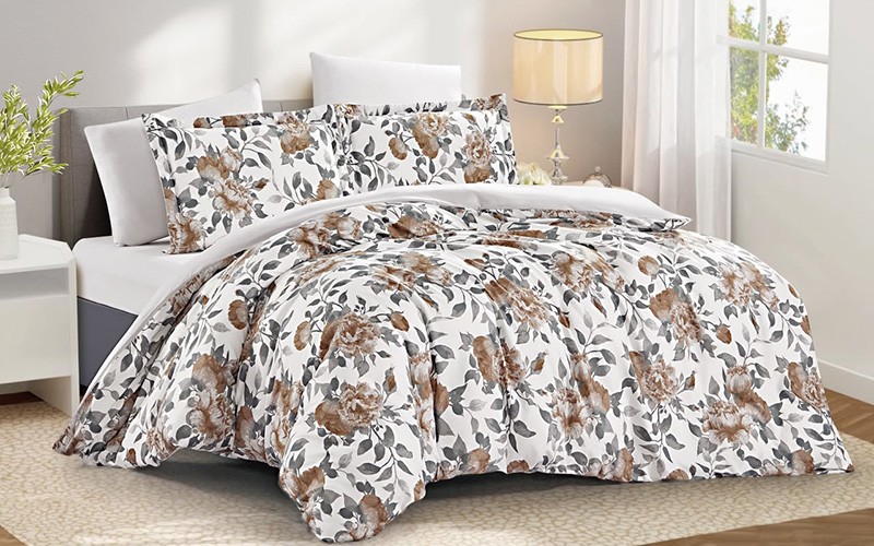 Carrol Printed Duvet Cover Bedding Set Without Filling 4 PCS - King Multi Color