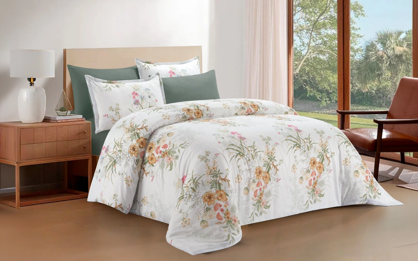 Celina Printed Comforter Bedding Set 4 Pcs - Single Multi Color