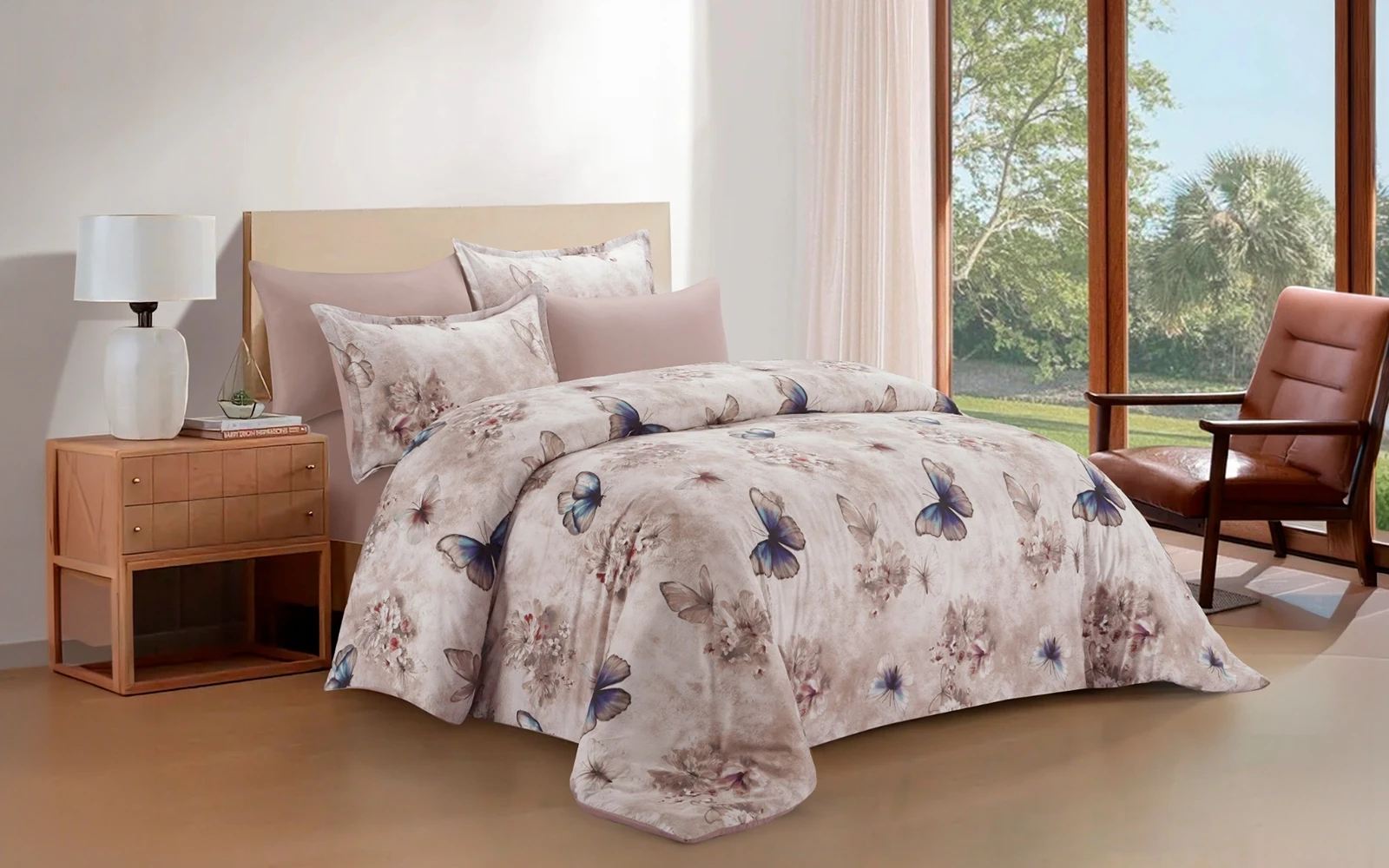 Celina Printed Comforter Bedding Set 4 Pcs - Single Multi Color