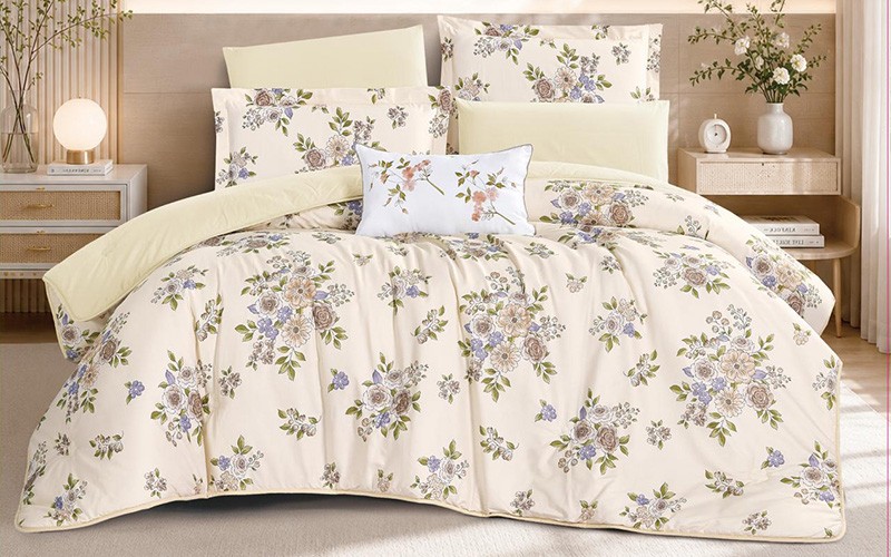 Soho Cotton Printed Comforter Bedding Set 7 PCS - King Multi Color