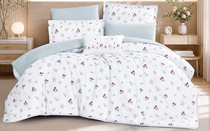 Soho Cotton Printed Comforter Bedding Set 7 PCS - King Multi Color