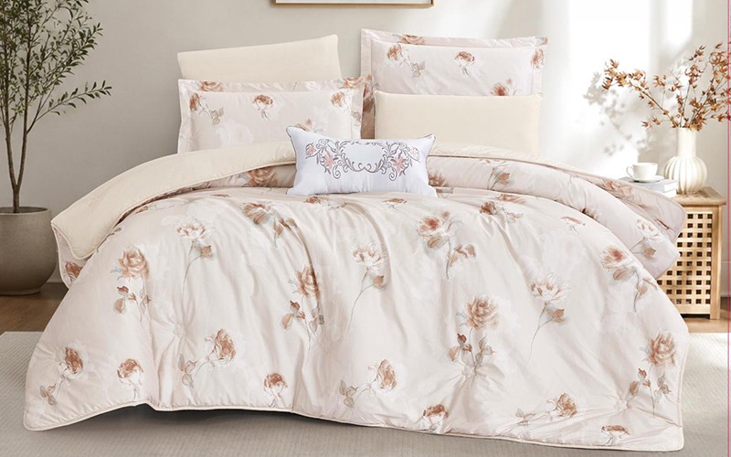 Soho Cotton Printed Comforter Bedding Set 7 PCS - King Multi Color