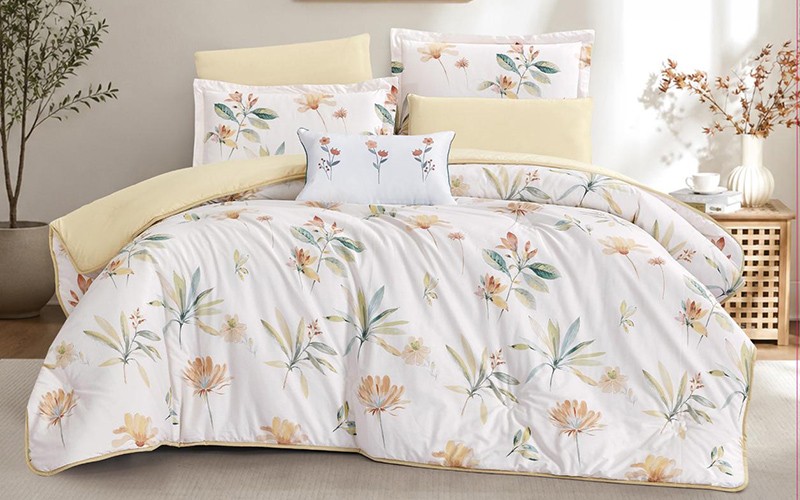 Soho Cotton Printed Comforter Bedding Set 7 PCS - King Multi Color