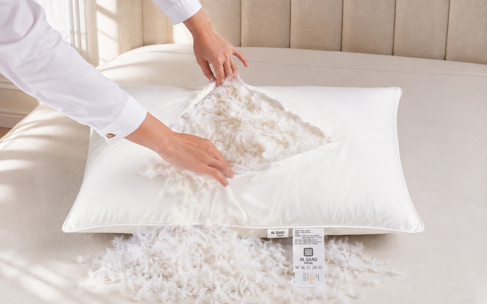 Al Saad Home Reesha Pillow ( 50 X 70 ) cm - Soft