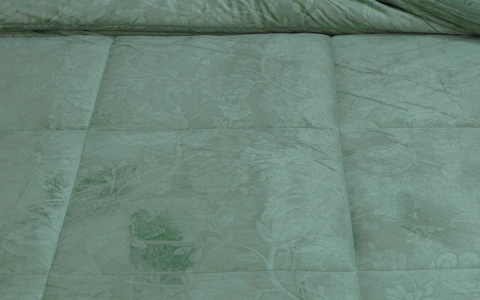Valentini Velvet Jacquard Comforter Bedding Set 4 PCS - Single Mint