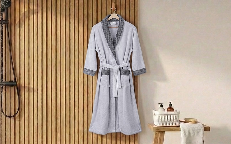 Al Saad Home Spa Package (2 Bathrobes + 12 Coral Fleece Waffle Towels + Baby Hooded Towel) 15 PCS