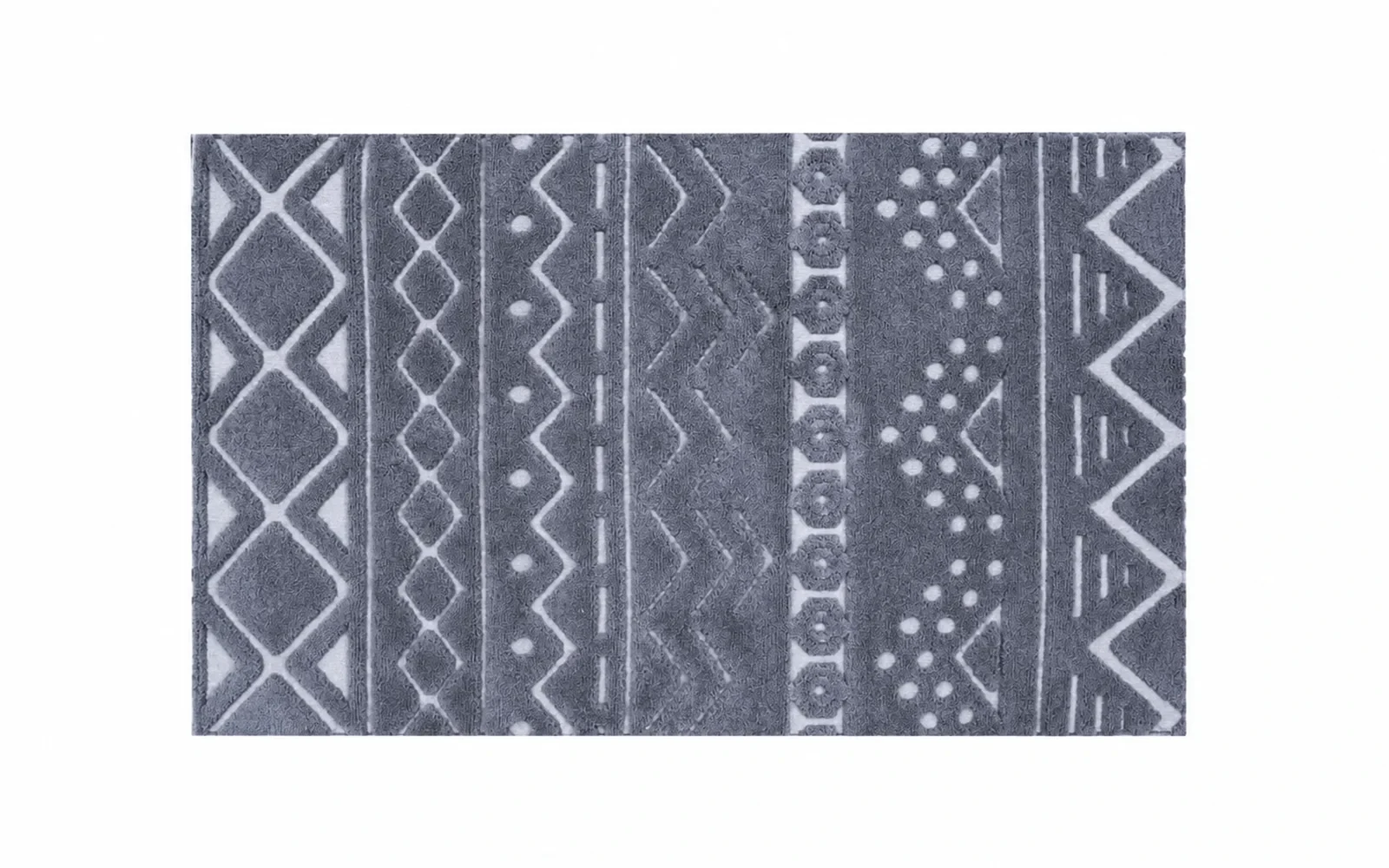 Louis Cotton Bath mat - ( 60 X 100 ) cm D.Grey