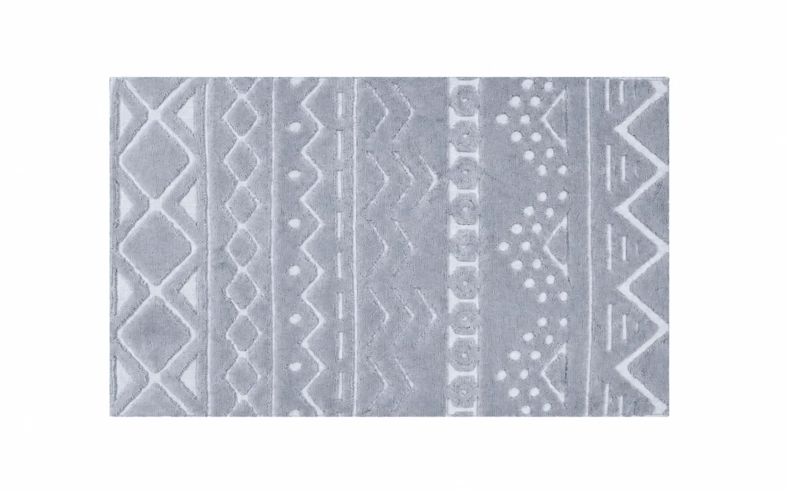 Louis Cotton Bath mat - ( 60 X 100 ) cm Grey