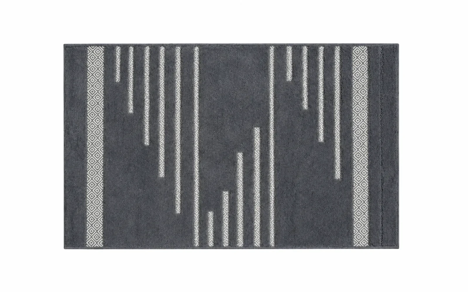 Nedas Cotton Bath mat - ( 60 X 100 ) cm D.Grey