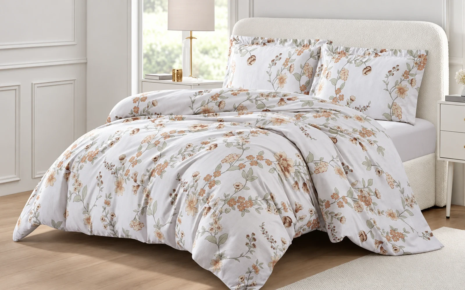 Aurora Printed Duvet Cover Bedding Set Without Filling 4 PCS - King Multi Color