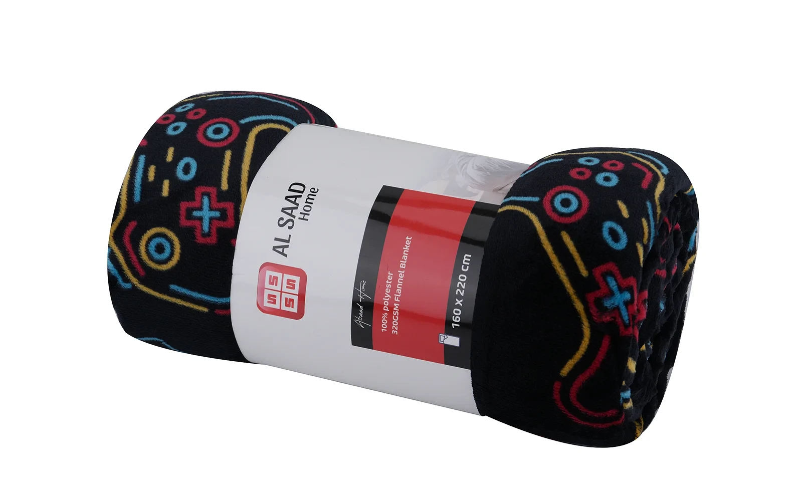 Al Saad Home Flannel Blanket 1 PC - Single Multi Color