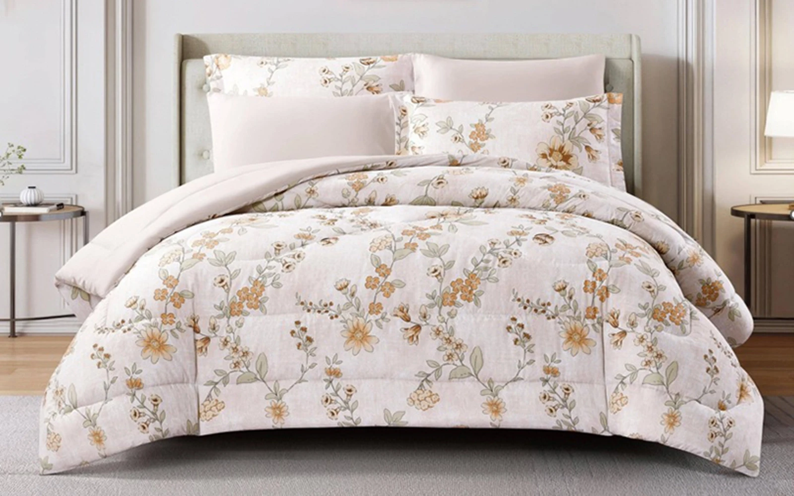 Rosalie Printed Comforter Bedding Set 6 PCS - King Multi Color