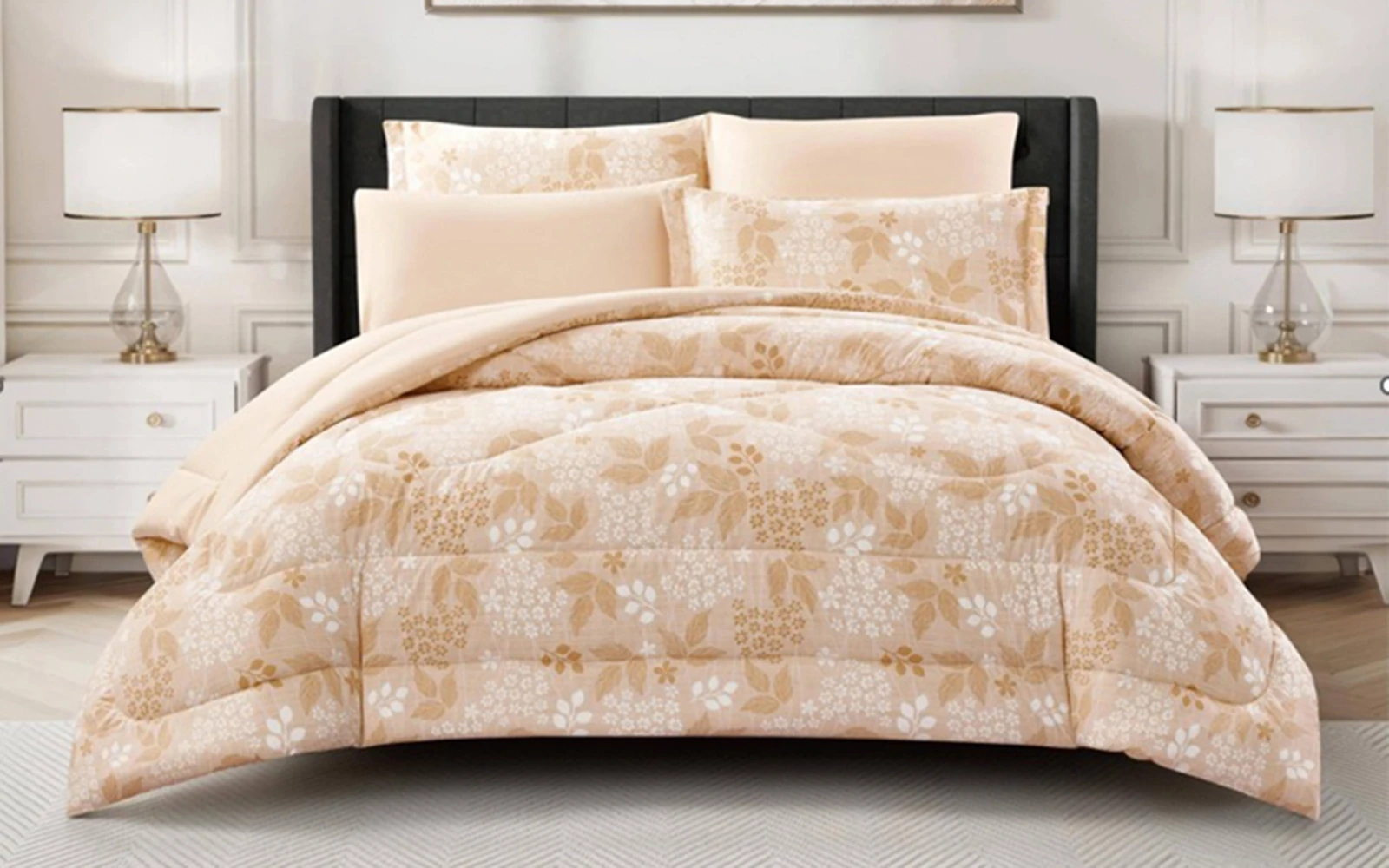 Rosalie Printed Comforter Bedding Set 6 PCS - King Multi Color