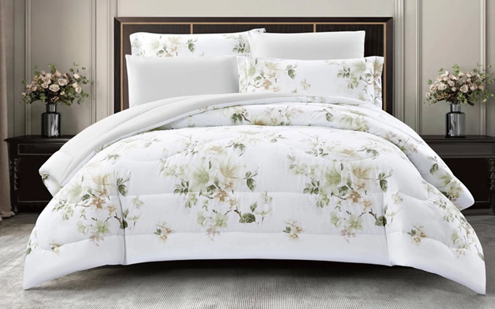Rosalie Printed Comforter Bedding Set 6 PCS - King Multi Color
