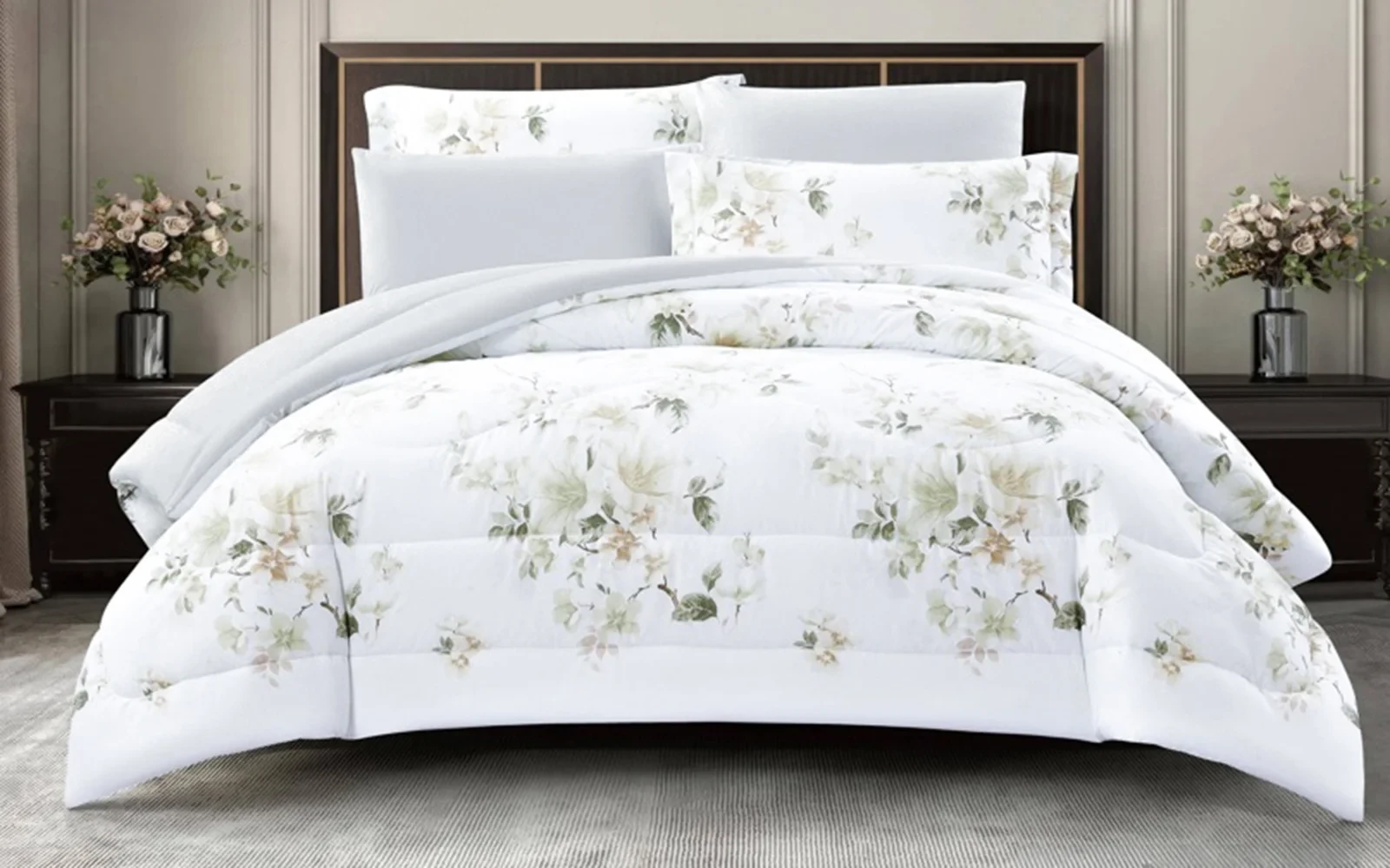 Rosalie Printed Comforter Bedding Set 4 PCS - Single Multi Color