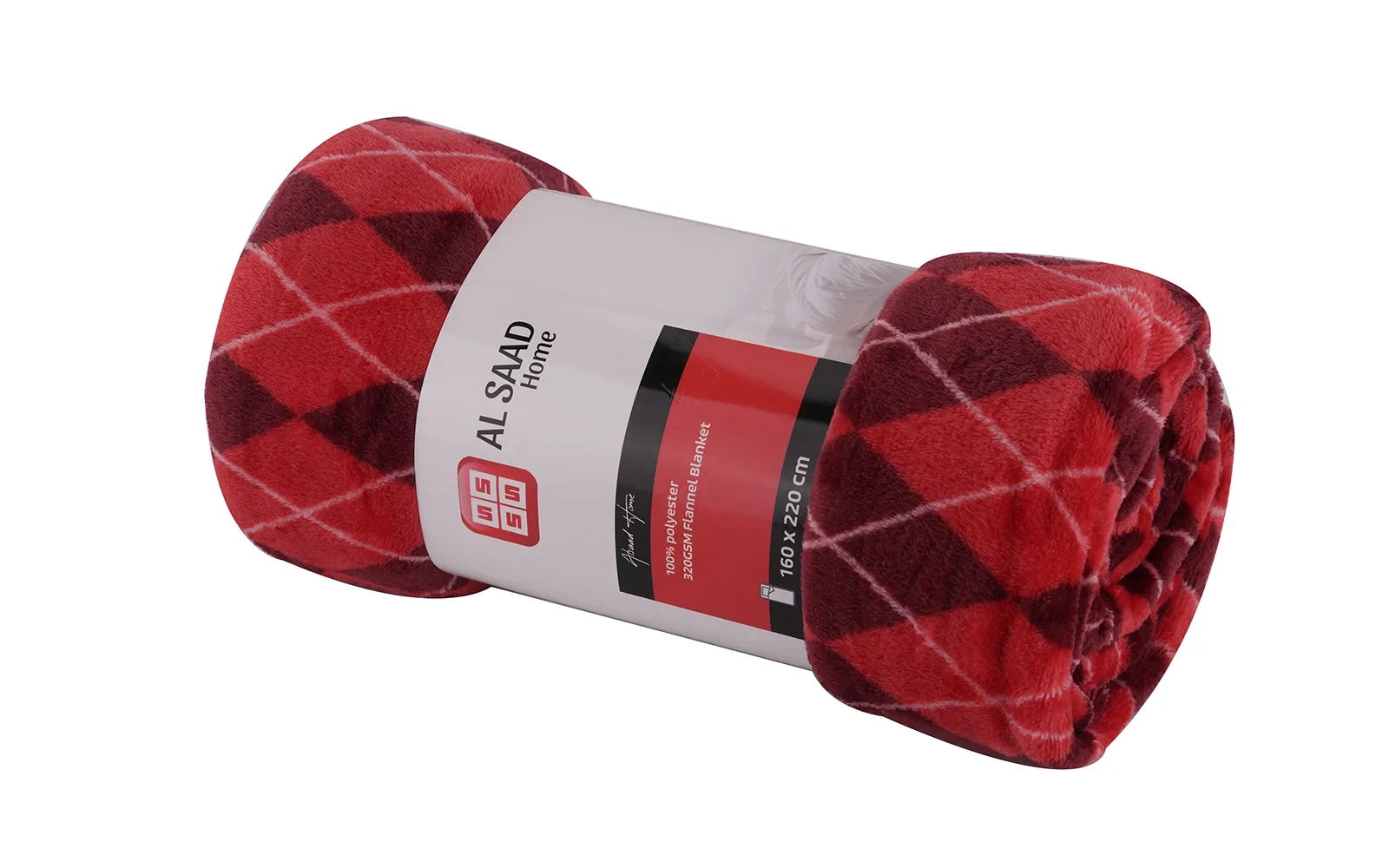 Al Saad Home Flannel Blanket 1 PC - Single Multi Color