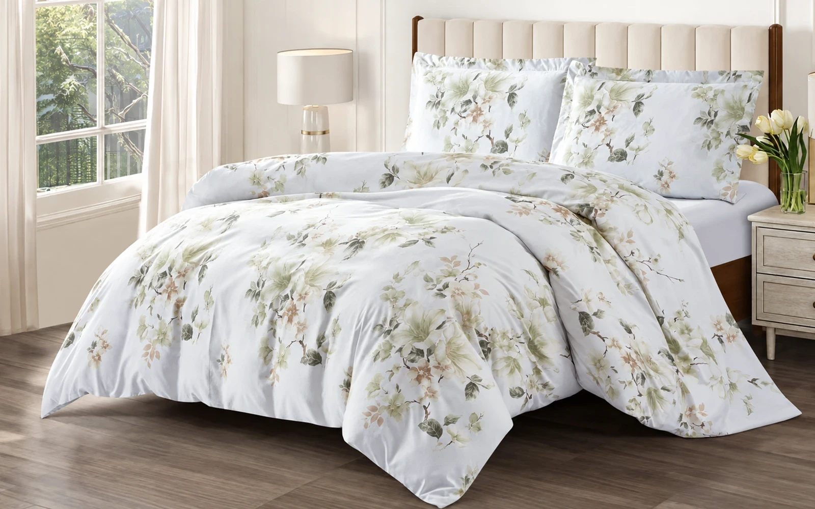 Aurora Printed Duvet Cover Bedding Set Without Filling 3 PCS - Single Multi Color
