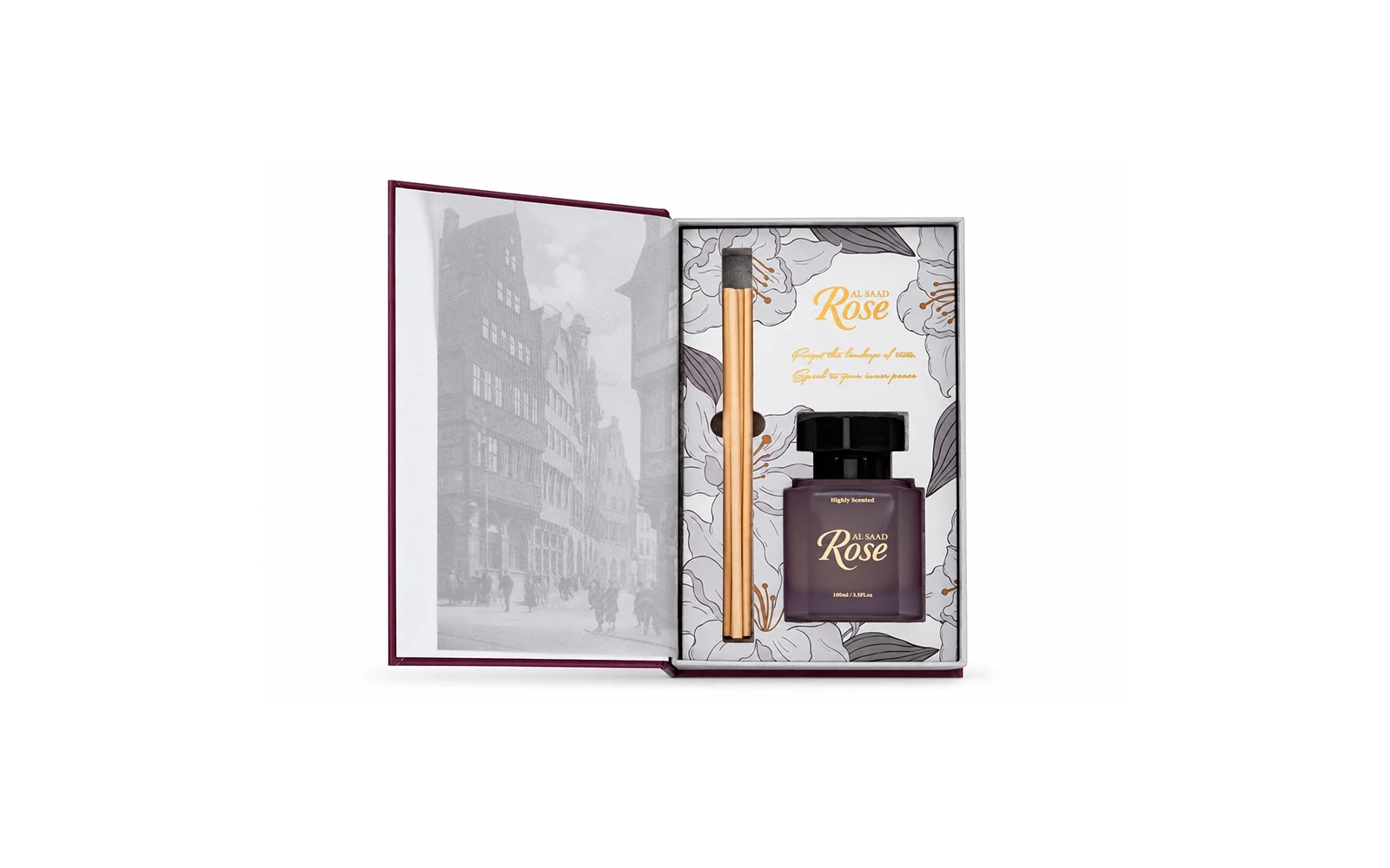 Al Saad Rose Luxurious Reed Diffuser 100 ml - Harmony