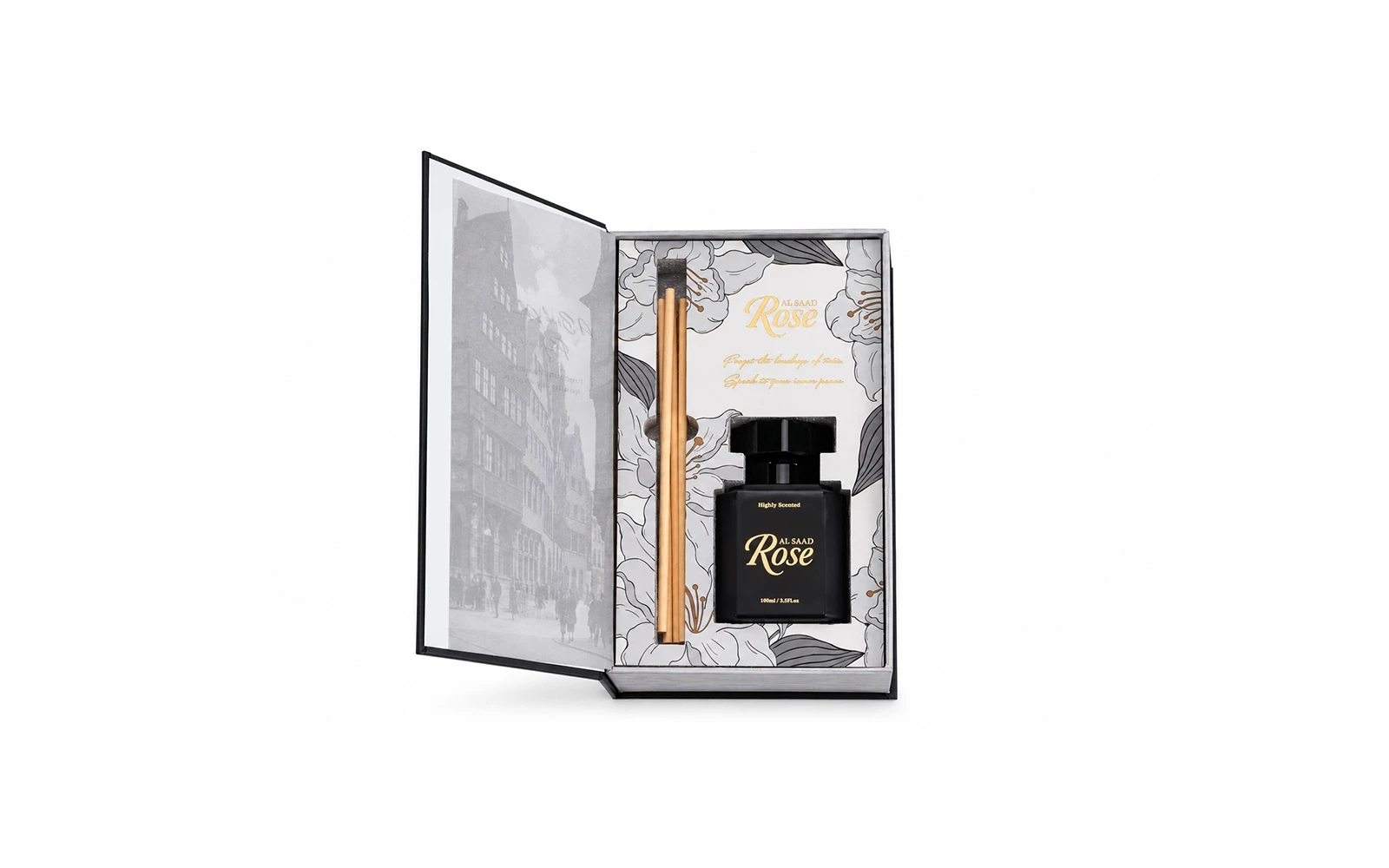 Al Saad Rose Luxurious Reed Diffuser 100 ml - Melody