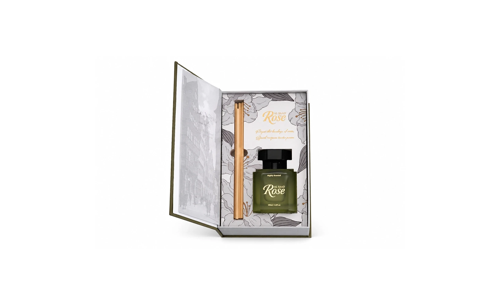 Al Saad Rose Luxurious Reed Diffuser 100 ml - Whisper