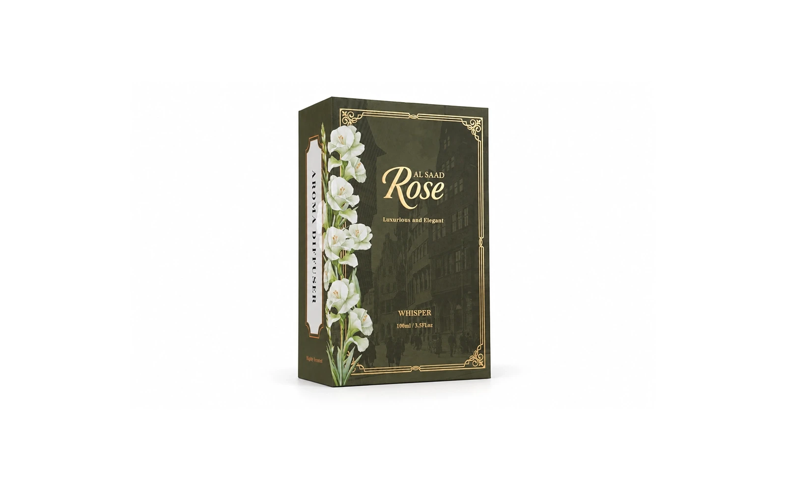 Al Saad Rose Luxurious Reed Diffuser 100 ml - Whisper