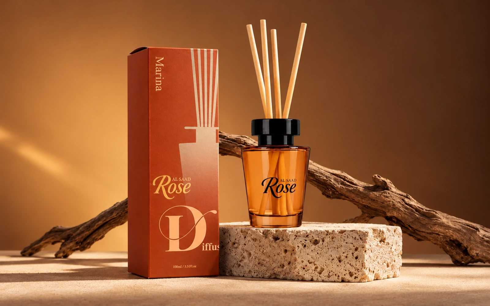 معطر جو فواح من السعد روز 100 مل - مارينا