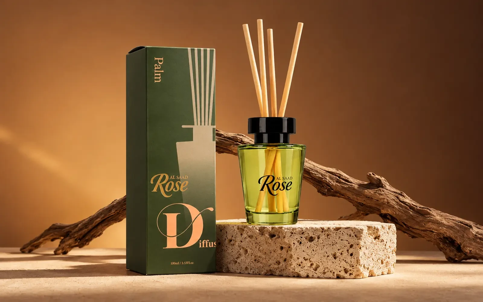 معطر جو فواح من السعد روز 100 مل - بالم