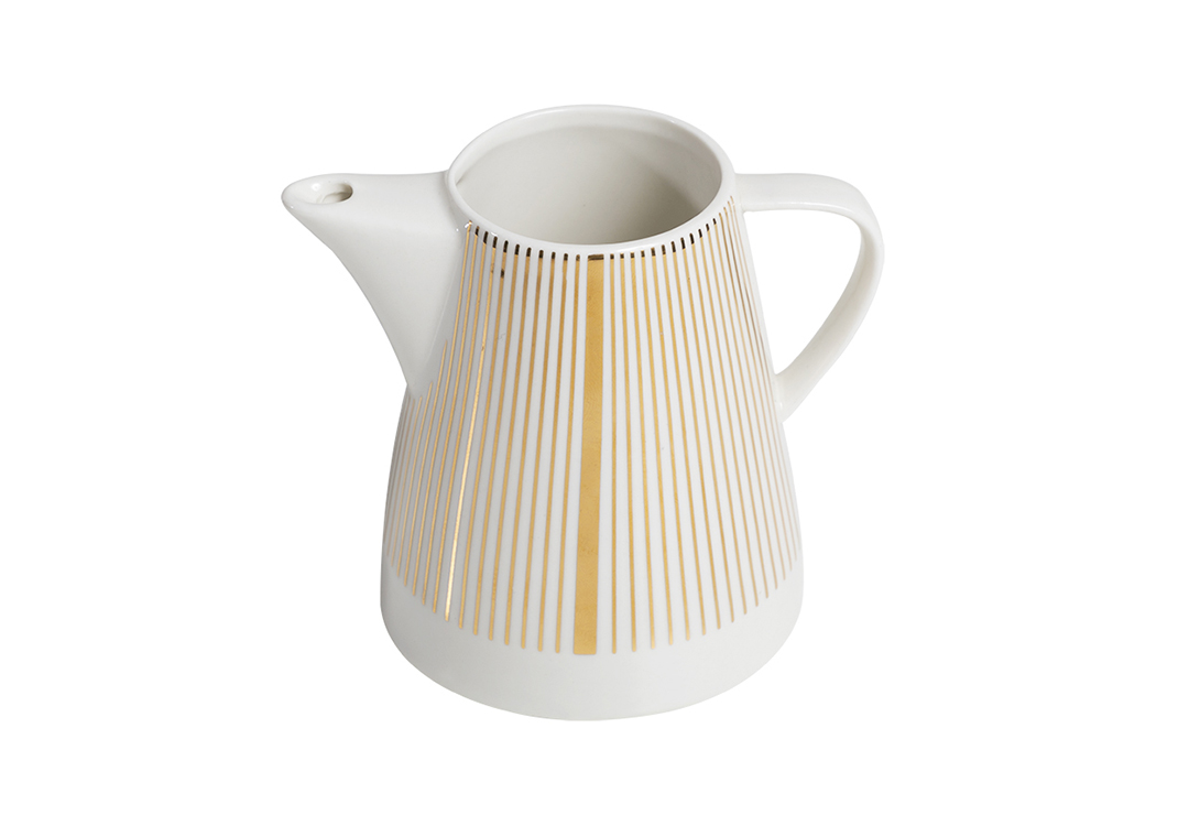 Hospitality Ceramic Tea Set 5 PCS - White