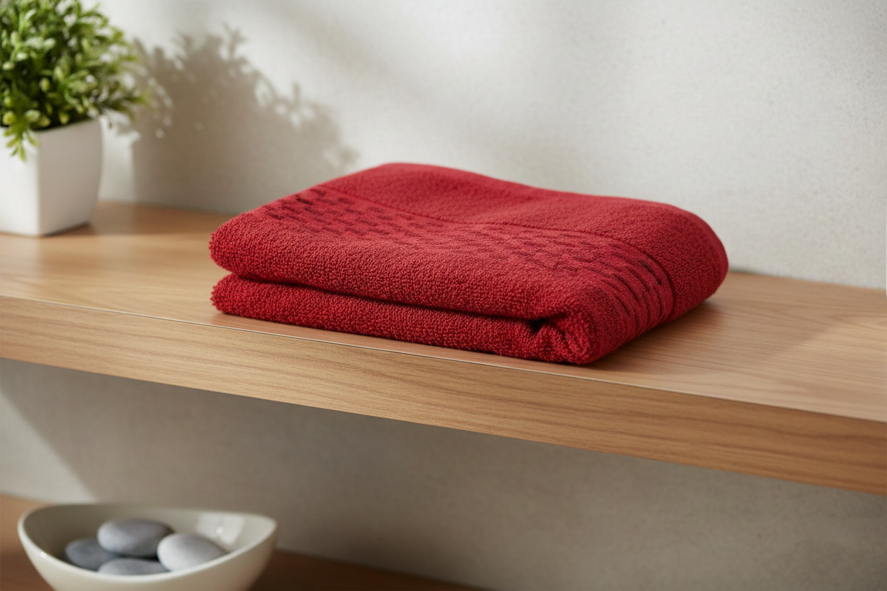 Cannon Brick Towel - Burgandy ( 50 X 100 )