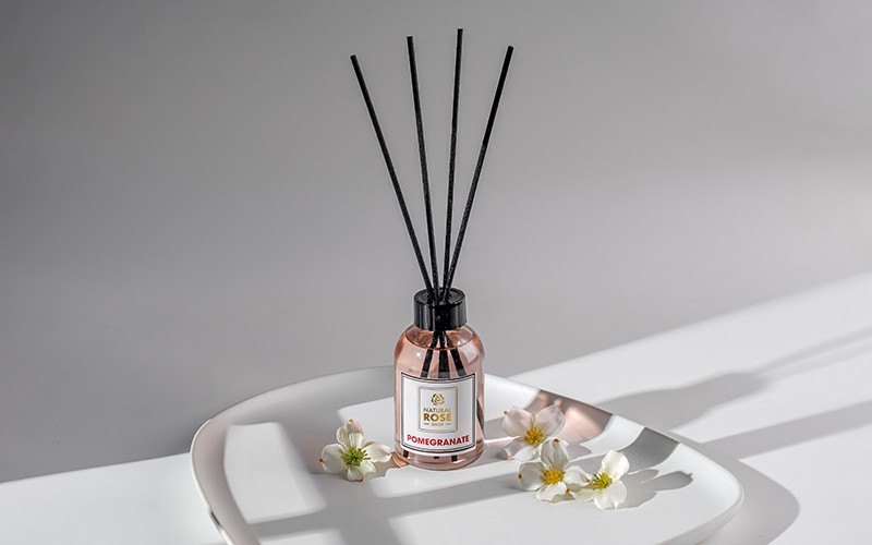 Natural Rose Reed Diffuser - Pomegranate