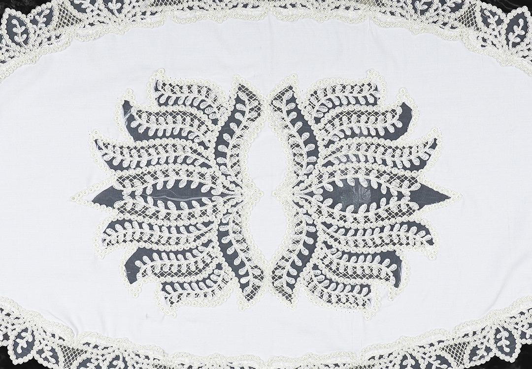 Armada Turkish Embroidered Table Mat Set 5 PCS - Cream